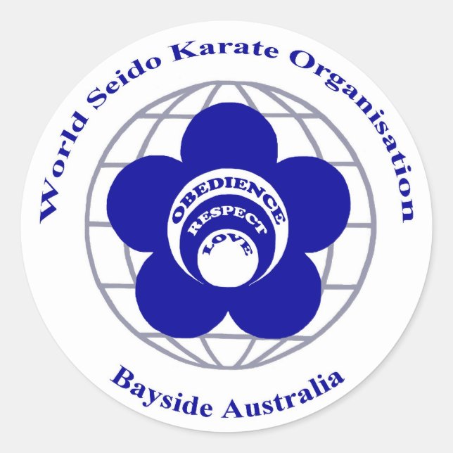 Bayside Seido Karate Sticker (Vorderseite)