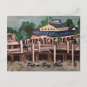 Bayview Avenue, Put-n-Bay, Ohio Postcard Postkarte