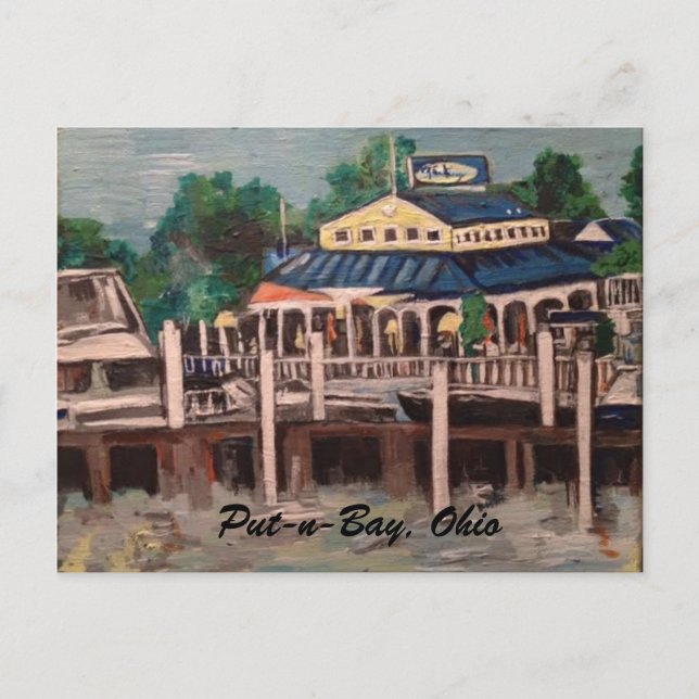 Bayview Avenue, Put-n-Bay, Ohio Postcard Postkarte (Vorderseite)