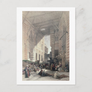 Bazar der Seidenhändler, Kairo, aus "Ägypten a Postkarte