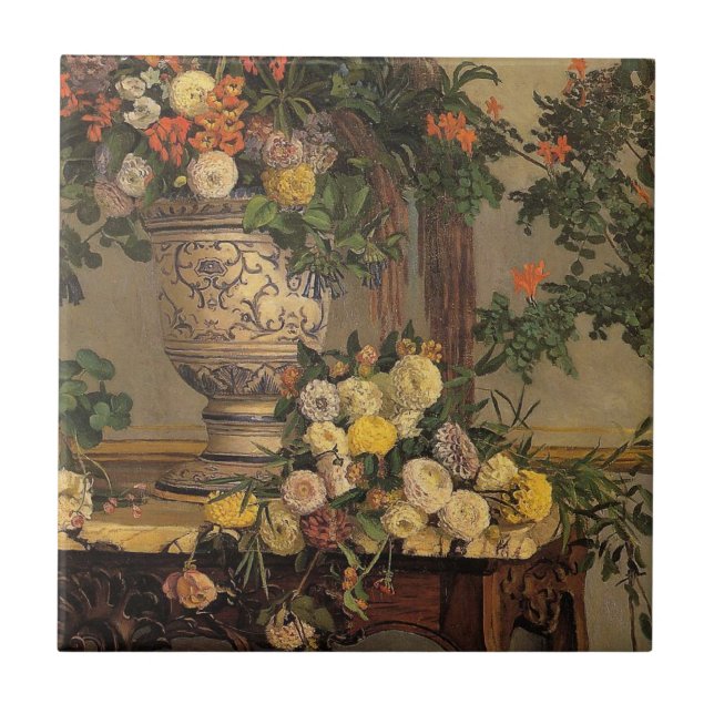 Bazille - Blume Fliese (Vorderseite)