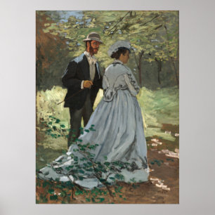 Bazille und Camille - Claude Monet Fine Art Poster