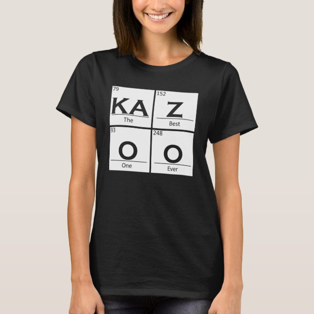 Bazoo Periodisches Musikinstrument Kazoo T-Shirt (Vorderseite)