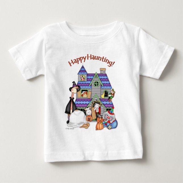 BaZooples Happy Haunting! Baby T-shirt (Vorderseite)