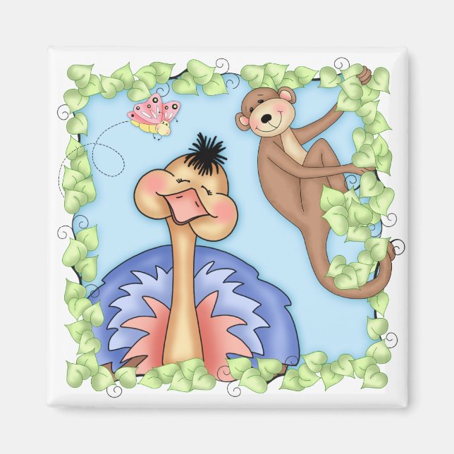 BaZooples Ollie the Ostrich Magnet (Vorne)