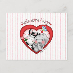 BaZooples "Valentinsgruß umarmt" Postkarte