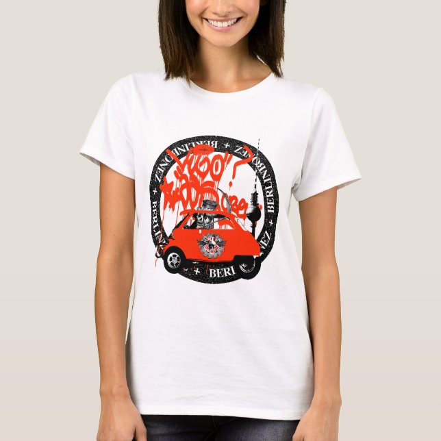 BB73 Ampeltödchen ina Blasen-Auto T-Shirt (Vorderseite)