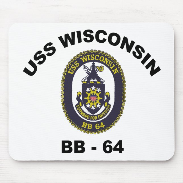 BB-64 USS Wisconsin Mousepad (Vorne)
