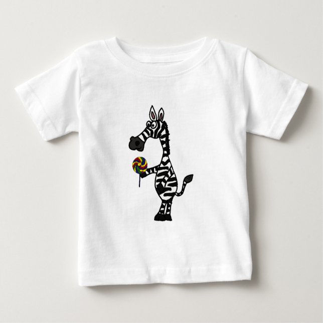 BB flippiger Zebra mit einer Baby T-shirt (Vorderseite)