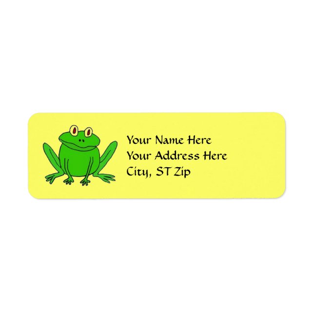 BB- Funny Frog Address Labels (Vorne)