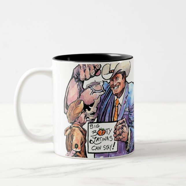 BB Latinas Can Stay Mug Zweifarbige Tasse (Links)