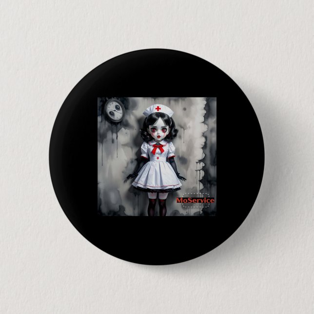 Bb Nurse Sticker Button (Vorderseite)