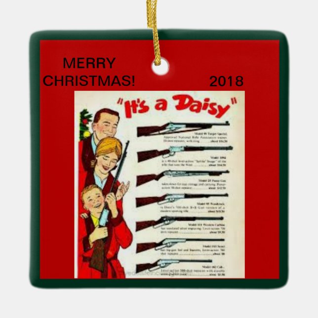 BB schießt Weihnachtsverzierung Keramikornament (Vorderseite)