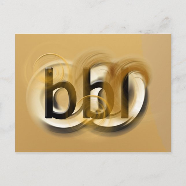 BBBG! POSTKARTE (Vorderseite)