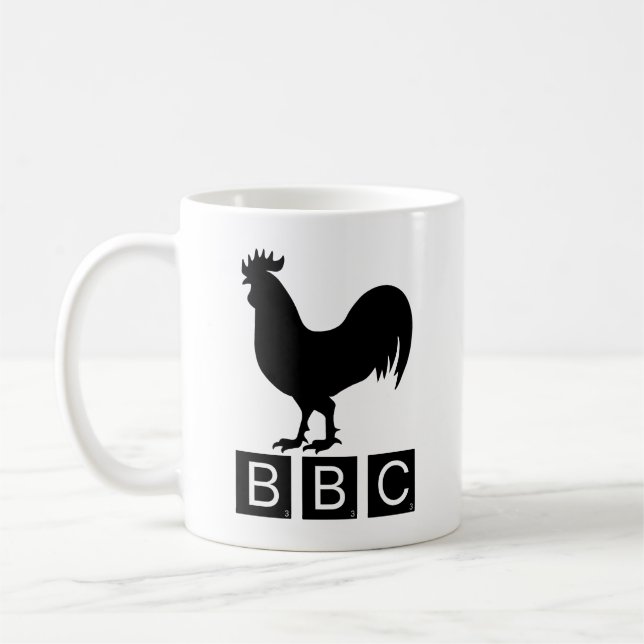 BBC - Big Black Cockerel Kaffeetasse (Links)
