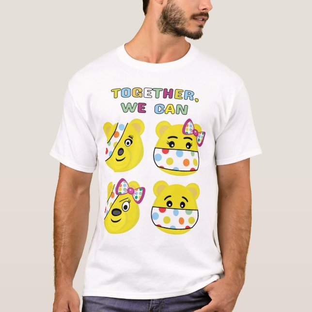 BBC Children in Need - Pudsey Bear Adult T - Shirt (Vorderseite)