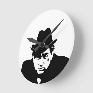 BBC Comedy Legend Tony Hancock Wall Clock Runde Wanduhr