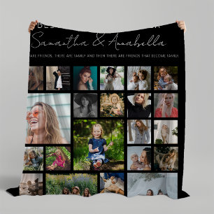 BBF Personalisierte 24-Foto-Collage-Fleece-Decke Fleecedecke