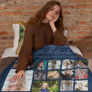 BBF Personalisierte 24-Foto-Collage Fleecedecke