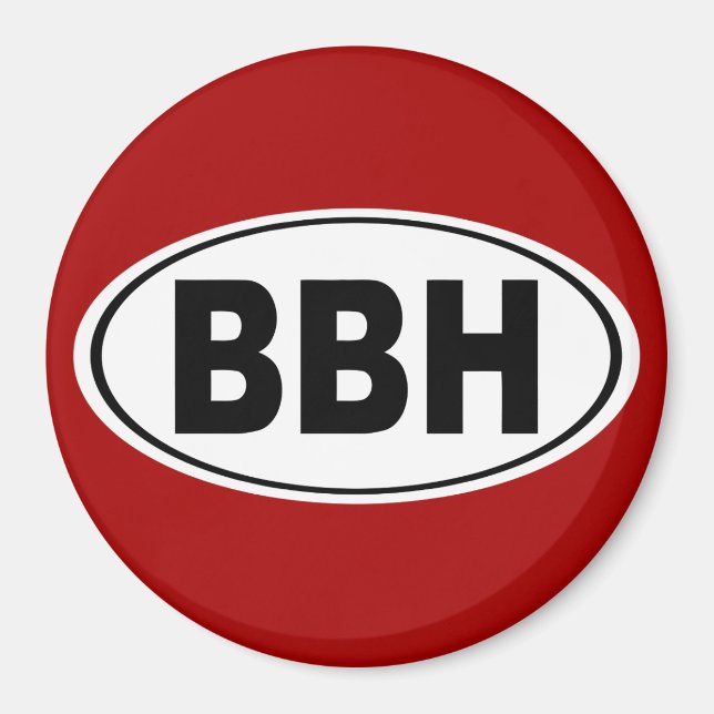 BBH Boothbay Harbor Maine Magnet (Vorne)