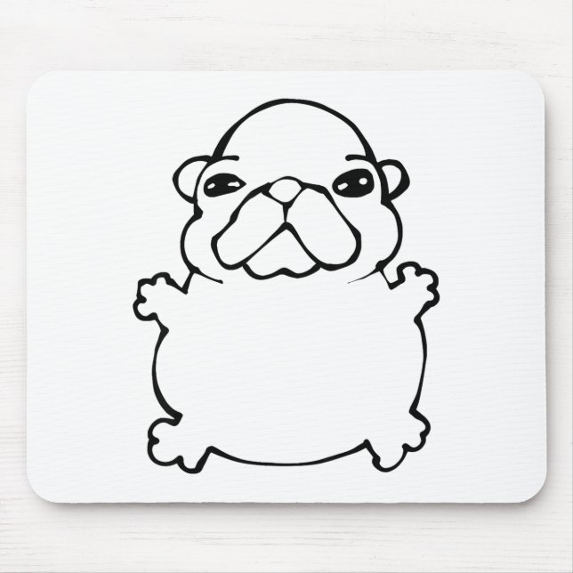 Bble Meme Funny Dog Brainrot Wash My Belly Meme  Mousepad (Vorne)