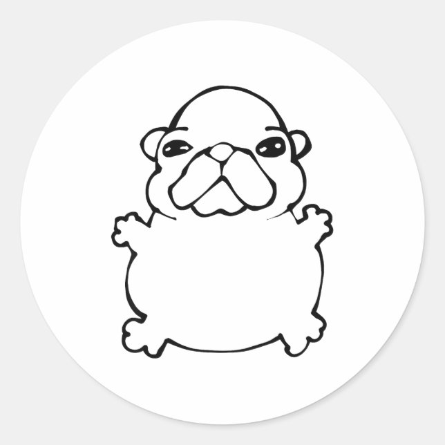 Bble Meme Funny Dog Brainrot Wash My Belly Meme  Runder Aufkleber (Vorderseite)