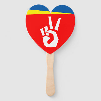 BBM Peace Sign Hand Fan Fächer