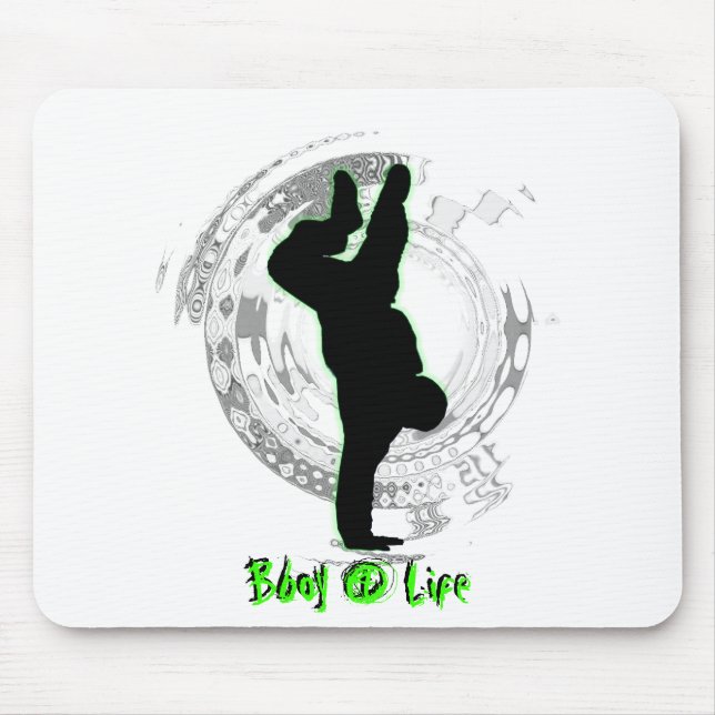 Bboy 4 Lebens-Mausunterlage Mousepad (Vorne)