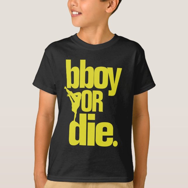 bboy oder die - Gelb T-Shirt (Vorderseite)