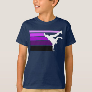 BBOY Steigung prpl weiße Kinder T-Shirt