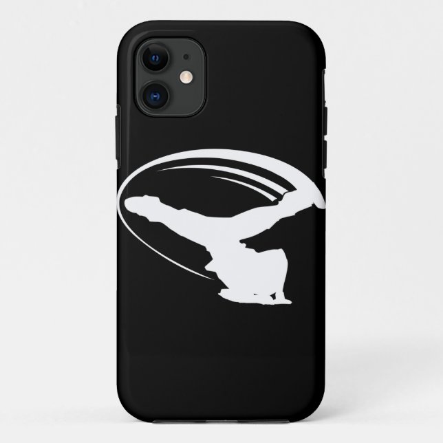 BBOY Windmühle weißes iphone4 Case-Mate iPhone Hülle (Rückseite)