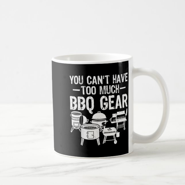 BBQ-Ausrüstung Grillliebhaber Lustiger Grillfleisc Kaffeetasse (Rechts)