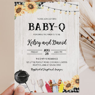 BBQ-Baby-Party Einladung