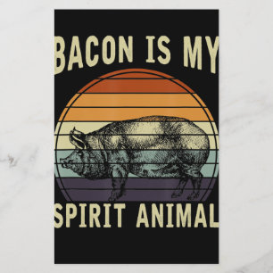 BBQ   Bacon ist meine Spirit Animal GRILLEN Flyer