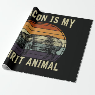 BBQ Bacon ist meine Spirit Animal GRILLEN Geschenkpapier