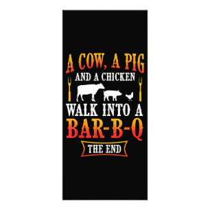 BBQ Barbecue Grillen Joke Gift Grill Master Koch Werbekarte