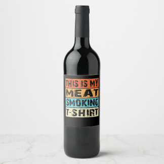 BBQ | BBQ-Räuchergerät  Das ist mein Geschenk zum  Weinetikett