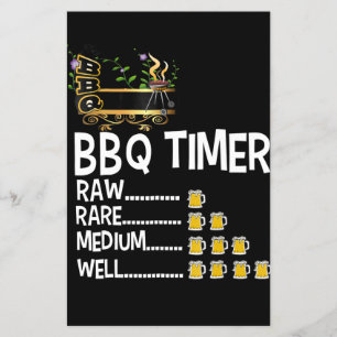 BBQ BBQ Timer Barbecue Lustiger Grill Griller Ge Flyer