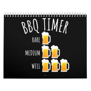 BBQ   BBQ-Timer Biertrinken Lustiges Grillen Kalender