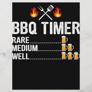 BBQ BBQ Timer Drinking Grilling Grill Bier Flyer