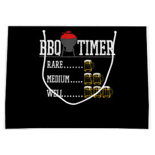 BBQ BBQ Timer Lustiges Bier Steak Grillen Grill Große Geschenktüte
