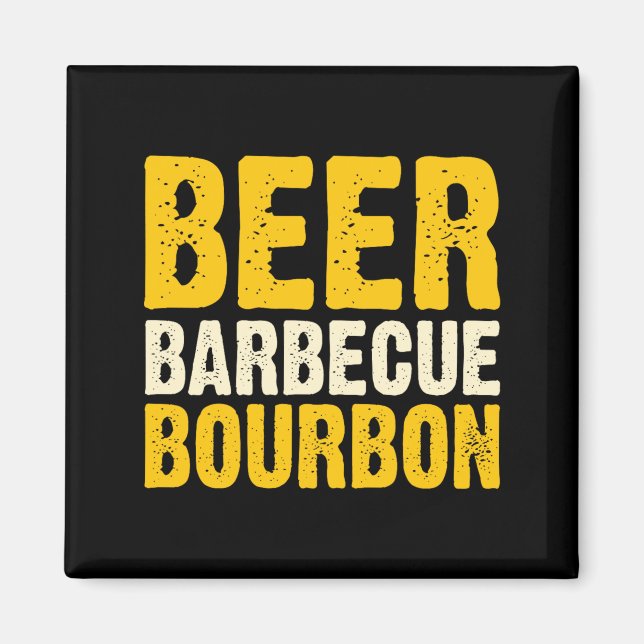 Bbq-Bier-Barbecue-Garten-Grillparty Magnet (Vorne)