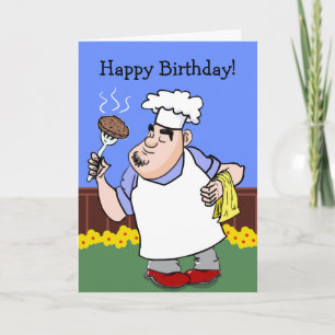 BBQ Birthday Card Karte