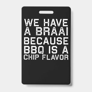 BBQ Braai Lustig Südafrika Familie BBQ Geschenk Ausweis