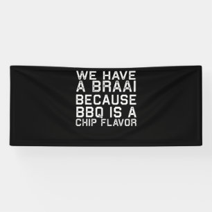 BBQ Braai Lustiges Südafrika Familien-BBQ-Gesche Banner