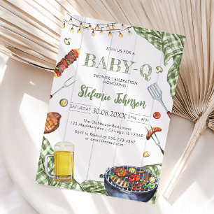 BBQ Children's BABY-Q Babyparty-Einladung Einladung