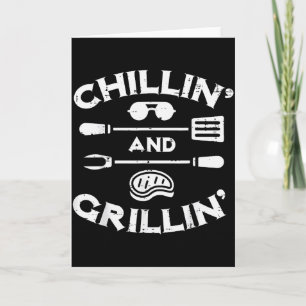 Bbq Chillin Und Grillin Barbecue T Männer Frauen K Karte