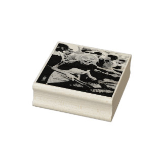 BBQ Cook Off Photo Customize Gummistempel