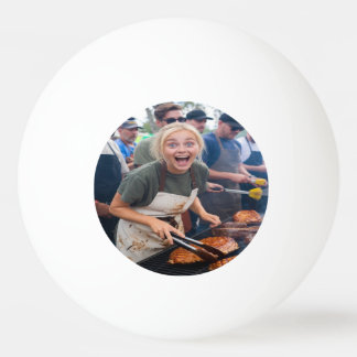 BBQ Cook Off Photo Customize Tischtennisball
