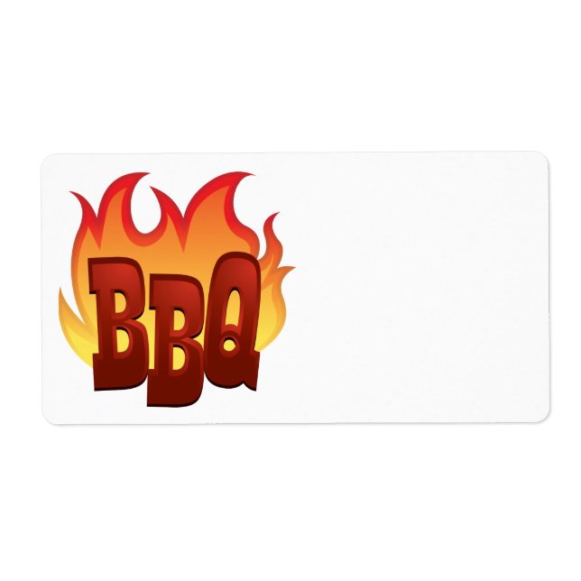 BBQ-Flamme Textdesign (Vorne)